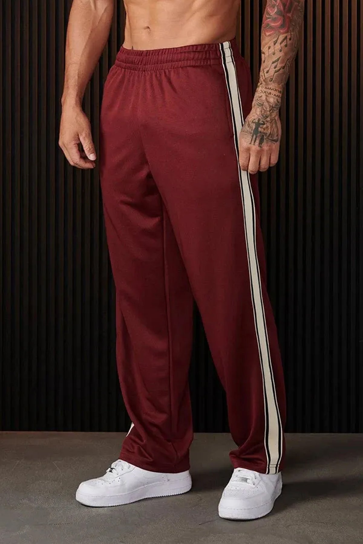 Imported Liner Pattern lycra Loose Fit Trouser