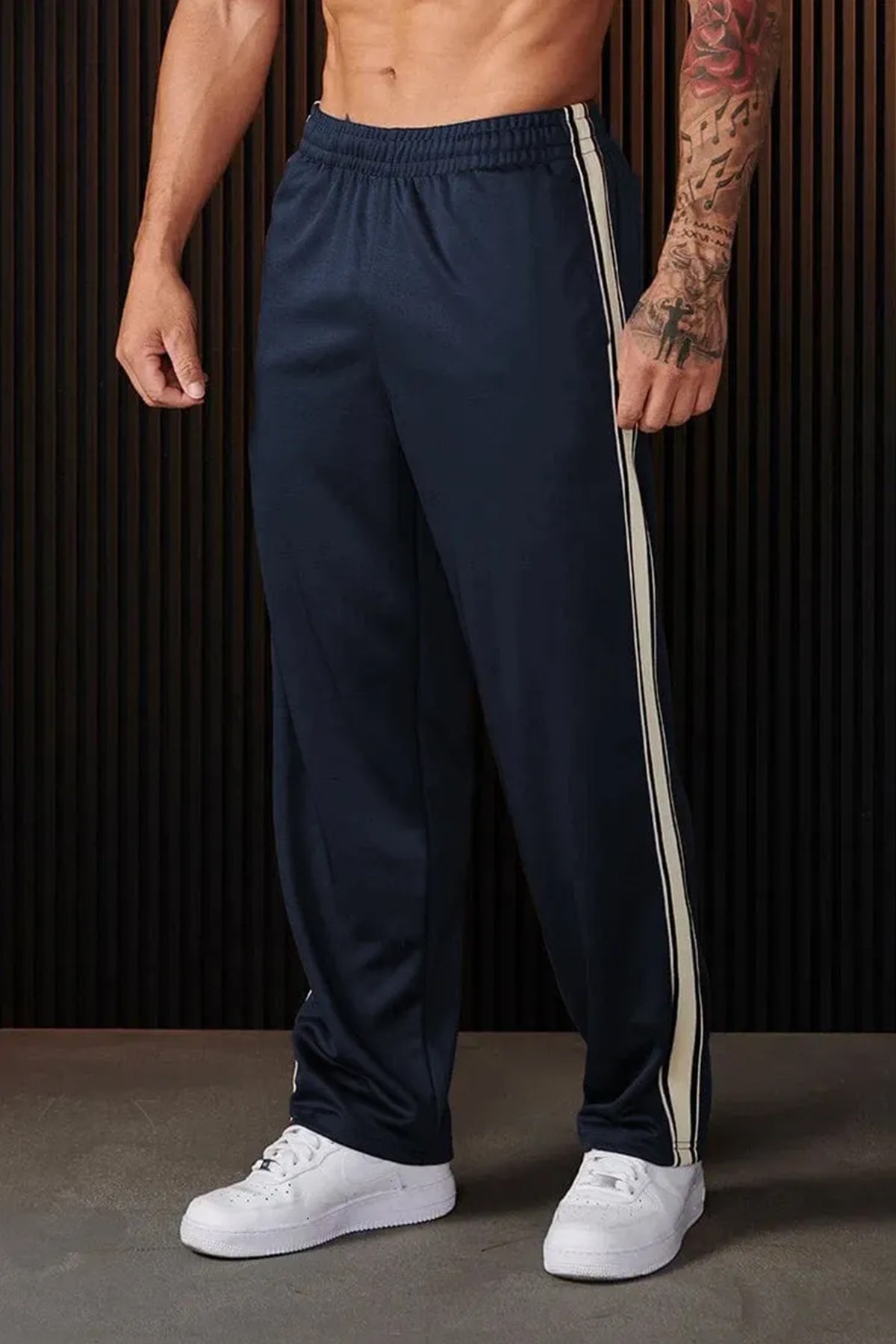 Imported Liner Pattern lycra Loose  Fit Trouser