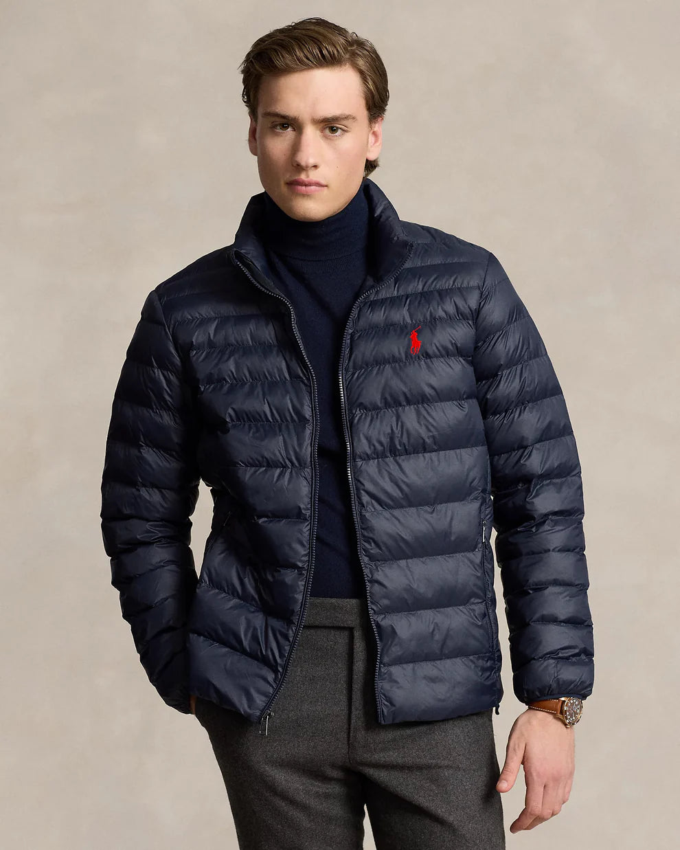 Blue Pony Full Sleeves Puffer Jacket - P/N