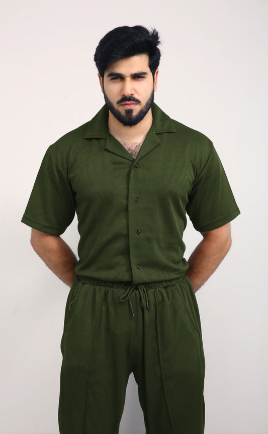 Premium Men's Co-ord set Olive