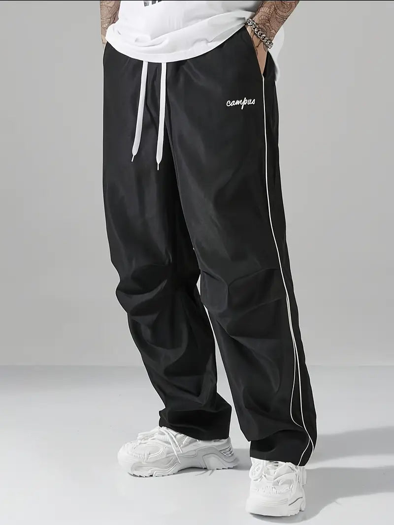 Stylish Loose-Fit  Baggy Trousers in Imported Fabric- unisex