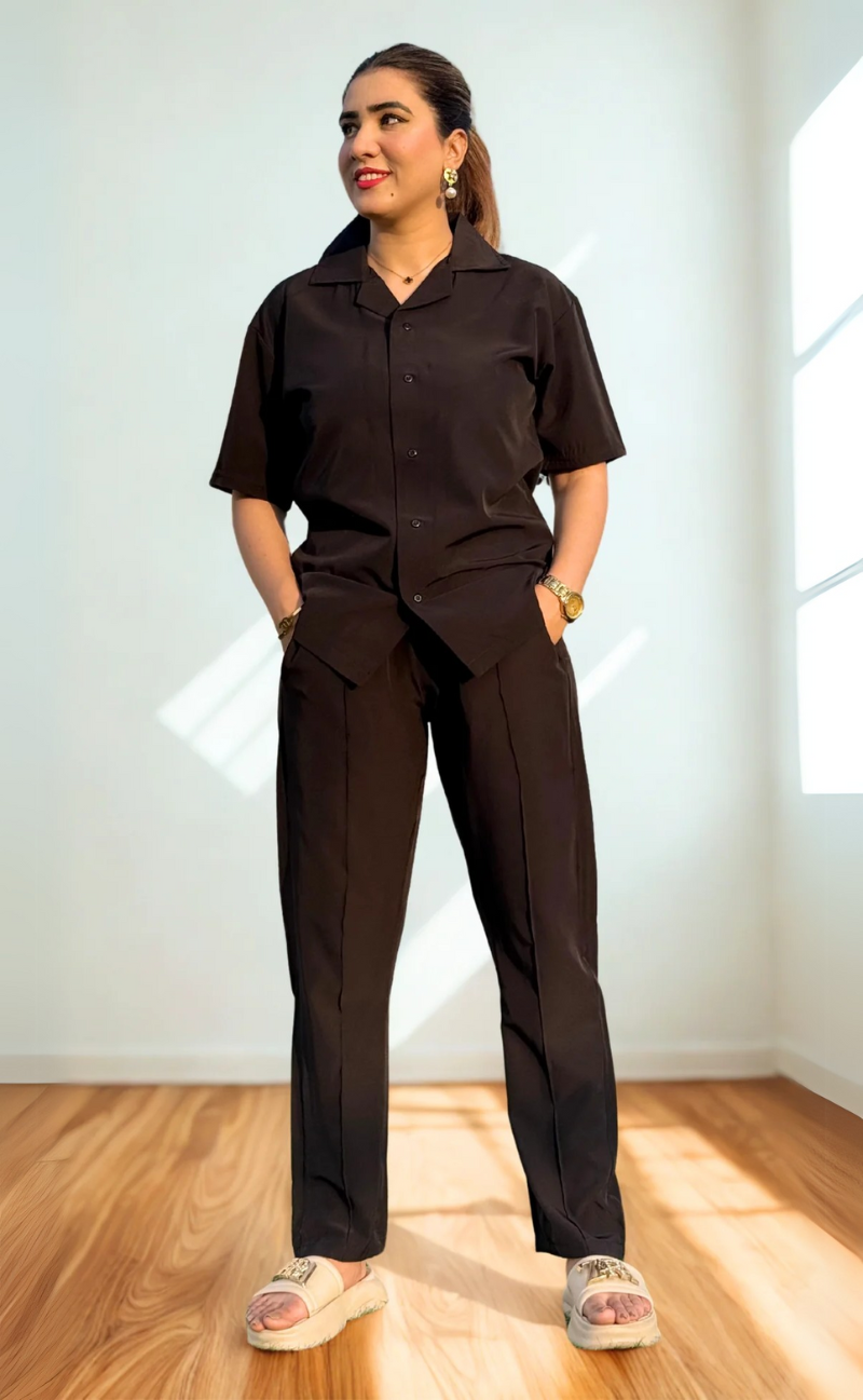 Premium Women Co-ord set Black