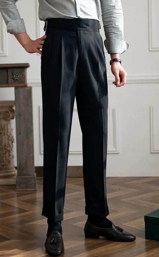 Modern Fit Gurkha Pant Black