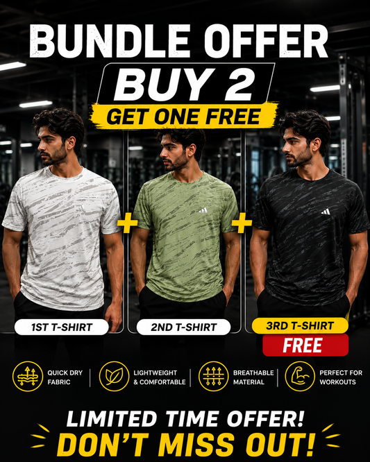 Ugur Premium Halfsleeve Checkered Pattern Round Neck T-Shirt -Bundle pack