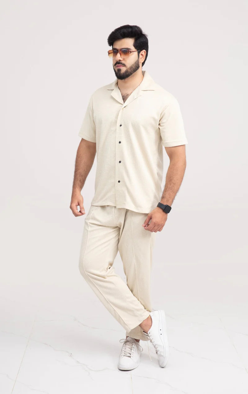 Luxury Men's Textured Co-ord set